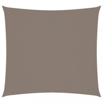 vidaXL Toldo de vela cuadrado de tela oxford gris taupe 2x2 m