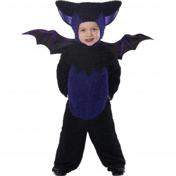 Disfraz de Murciélago Negro y Morado para Niños y Bebés Smiffy's