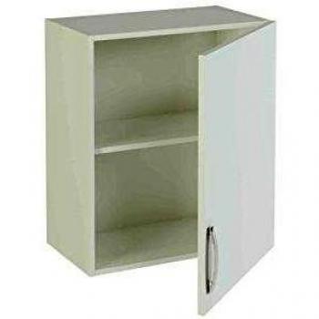 MEKA-BLOCK Módulo Alto de Cocina para Colgar con una Puerta, Madera, Blanco Soft, 70x60x35 cm