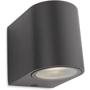 Aplique de pared Firstlight Scenic 1 luz, acabado metálico, IP44, GU10