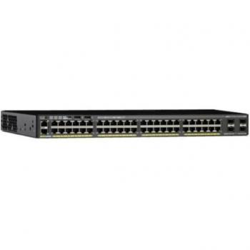 Cisco Catalyst WS-C2960X-48FPS-L Managed L2/L3 Gigabit Ethernet (10/100/1000) Power over Ethernet (PoE) Black Network Switch