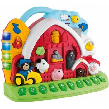 Chicco Granja Sonora Bilingüe Big & Small, Dimensiones 33.8 x 28.2 x 18.3 cm, Apto para +12 Meses