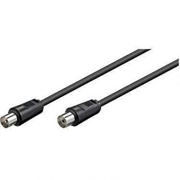 Cable Coaxial Microconnect 1.5m Negro 75 Ohmios de Alta Calidad