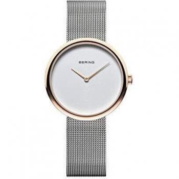 BERING Reloj Analógico para Mujer de Cuarzo con Correa en Acero Inoxidable