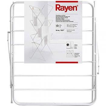 Rayen | Tendedero Vertical | De facil Plegado | Superficie de tendido de 14 m | con Sistema de Bloqueo de Patas | con topes Antideslizantes | 61 x 138 x 44,5 cm