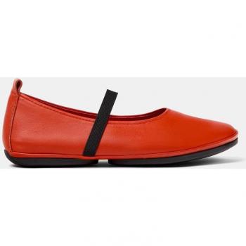 Zapato Camper K201643-004 para mujer en color rojo, merceditas Right Nina de piel lisas