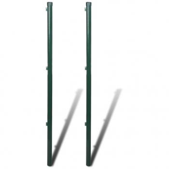 vidaXL 115 cm Durable Fence Posts - Set of 2