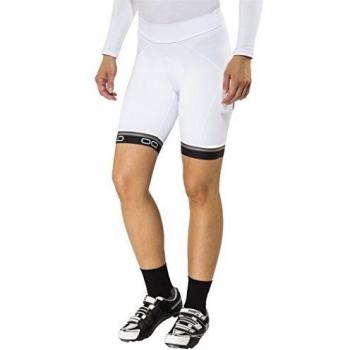 Odlo Flash X - Mallas Cortas para Mujer, Primavera/Verano, Mujer, Color White/Graphite Grey, tamaño Extra-Large