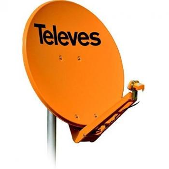 Televes 7903 - Antena parabolica off-set aluminio disco 950 naranja