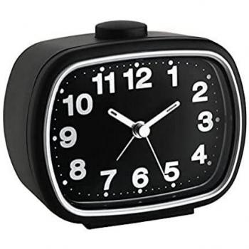 TFA Reloj Despertador electrónico, Blanco/Negro