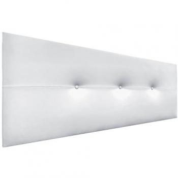 Cabecero Tapizado de Polipiel Blanco AQUALINE Pro 135cm para Camas 120/135/140