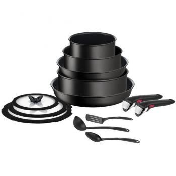 Set de Cacerolas Tefal Ingenio Unlimited 13 Piezas, Apilable, Revestimiento Antiadherente, Mango Extraíble
