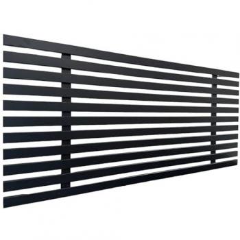 Cabecero de Madera Reciclada DM Estilo Japonés 90x46cm con Herrajes Incluidos - Negro Sólido