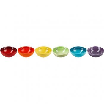 Set de 6 boles cerámicos Arcoiris Le Creuset
