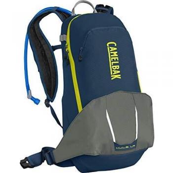 Camelbak M.U.L.E. LR 15 - Mochila de hidratación unisex para adultos, color azul marino y gris