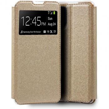 Funda Flip Cover Liso Dorado para Samsung Galaxy A41 A415