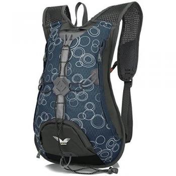 SHTH Mujer Hombre Bicicleta Mochilas exterior impermeable Mochila Trekking Senderismo Escalada Backpack, 44 x 30 x 15 cm, 15L Azul azul oscuro