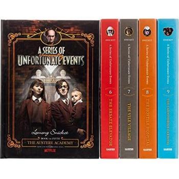 A Series of Unfortunate Events Complete Box Set Volumes 5-9 with Netflix Tie-In