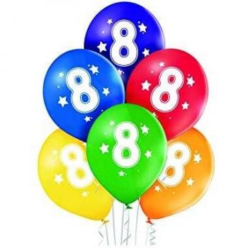 Party Fiesta 6 Globos Nº8 27 Cm