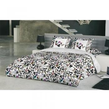 V & L Logomania - Juego de funda nórdica, 2 piezas, para cama de 135 cm, 220 x 220 cm