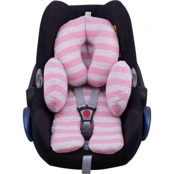 Cojín Reductor Universal para Silla de Coche y Capazo (3 Piezas) Jyoko Pink Island