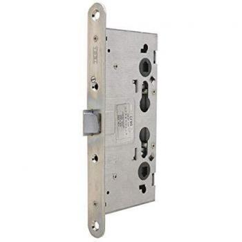 TESA 3012480 Cerradura Antipanico Cf60 Frente, Hierro Zincado, Entrada 65 mm