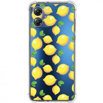 Funda Antigolpes de Silicona para Motorola Moto G54 5G con Diseño de Limones