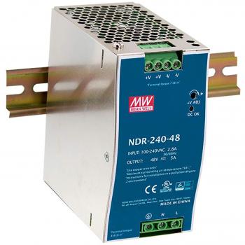 Fuente de Alimentación Industrial LevelOne POW-4851 48V DC 240W DIN-Rail PoE Ready