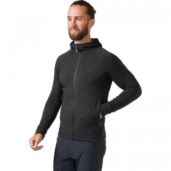 Rab Men's Nexus Technical Zipped Fleece Hoodie - Black