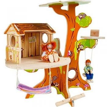 Small Foot 7807 Casa del árbol con Marionetas dobladas