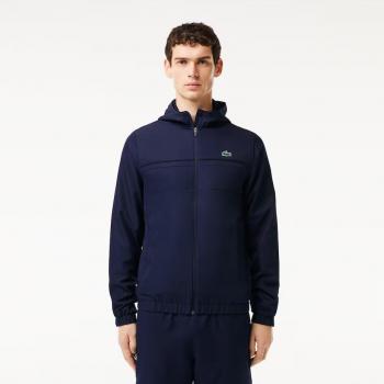 Chaqueta Deportiva de Entrenamiento Azul Marino Lacoste para Hombre con Cremallera