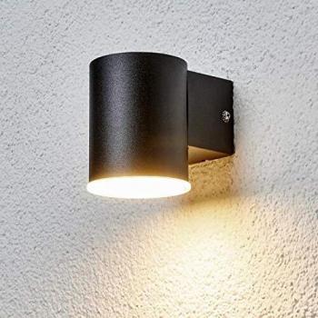 Lámpara de pared exterior LED Lindby Morena Negra