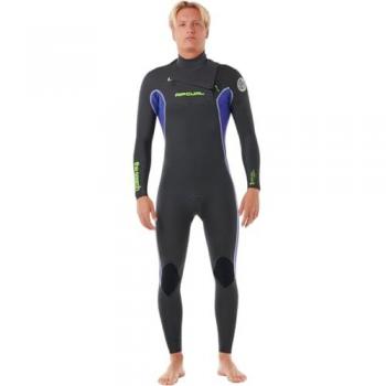 Rip Curl Traje de Neopreno D/Patrol Perf 4/3 mm con Manga Larga y Cremallera en el Pecho