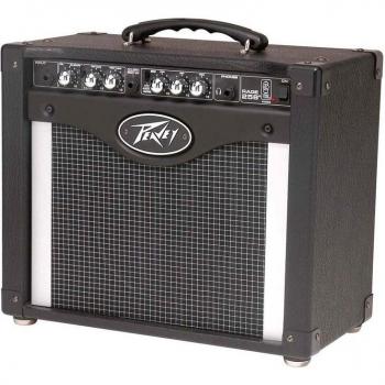 Amplificador Combo para Guitarra Peavey Rage 258, 2 canales, potencia de 25W, altavoz de 8 pulgadas, ecualizador de 3 bandas, control de ganancia y volumen, efectos incorporados