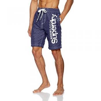 Superdry Board, Bañador para Hombre, Blu