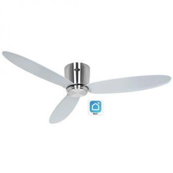 Ventilador de Techo Inteligente CasaFan Eco Plano II, 132 cm, Plata, Wi-Fi