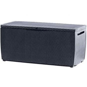 Keter 123 x 53.5 x 57 cm Capri Outdoor Plastic Storage Box Garden Furniture - Graphite