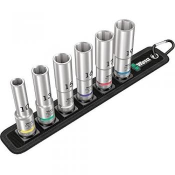 Wera Belt C Deep 1 Socket Set, 1/2 Drive, 6PC, 05004565001