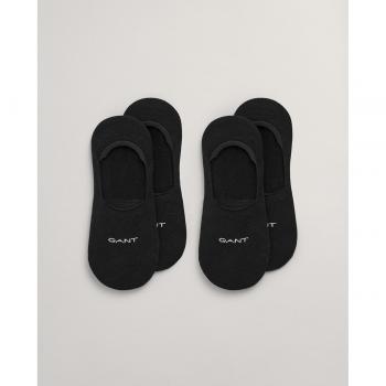 Calcetines Gant Invisible para Hombre, Pack de 2 Pares en Color Negro