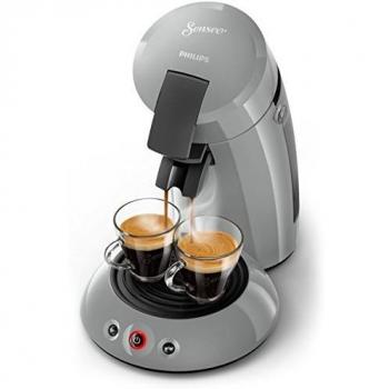 Cafetera Philips Senseo Original HD6553/70 - Semiautomática, 0.7 L, 1 o 2 tazas, Apagado automático, Materiales sostenibles, Color gris