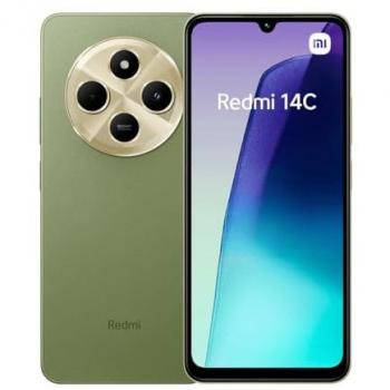 Smartphone Xiaomi Redmi 14C - 6GB RAM, 128GB Almacenamiento, Pantalla de 6.88, Cámara de 50 MP, Dual SIM, Verde