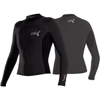 O'Neill Wetsuits Thermo-X – Camiseta térmica de manga larga y cuello redondo para mujer, todo el año, mujer, color Negro - negro, tamaño extra-small