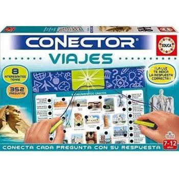 Educa - Conector Viajes: Aprende sobre curiosidades del Mundo Juego Educativo para niños, a Partir de 7 años