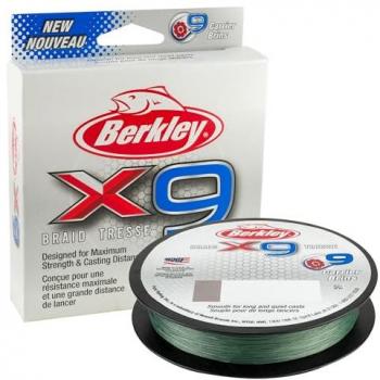 Línea Trenzada Berkley X9 150m Gris - 100 lb / 45.6kg