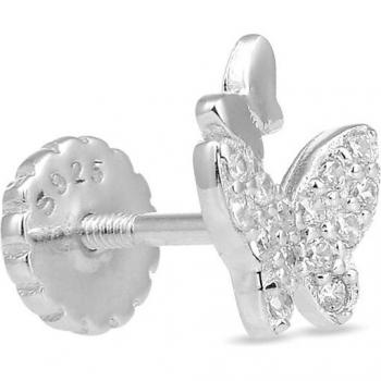 Pendientes Luxenter Lanin Personalizable de Plata de Ley con Baño de Rodio