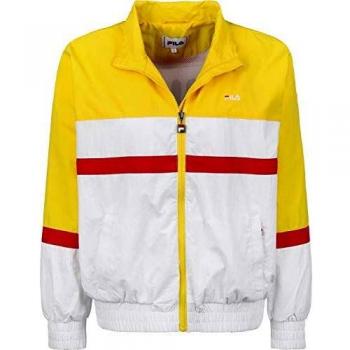 Fila Kaya Women's Windbreaker Jacket - Empire Yellow/Bright White/Black