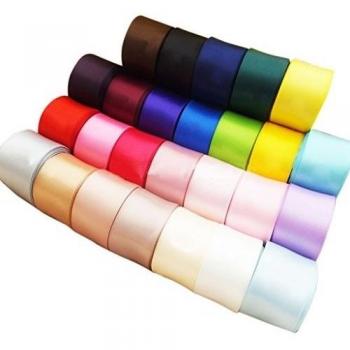 Phenovo - Lote de 24 piezas de cintas de satén para manualidades, colores surtidos