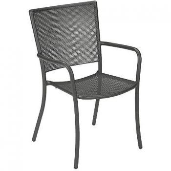 EMU Athena - Silla con reposabrazos de jardín antique iron/acero/L x An. x Al. 63x59x90cm