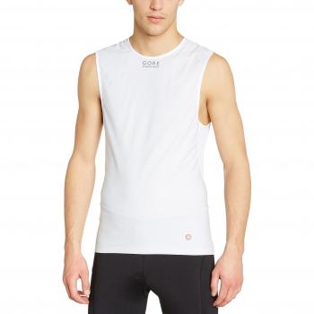 GORE RUNNING WEAR Essential Base Layer Windstopper - Camiseta sin mangas de running para hombre, color gris, talla XL
