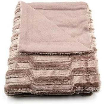 HTE Manta de Cama y Sofá de Piel Sintética Súper Suave y Caliente, Manta Decorativa de Lujo Individual a Medida 130 x 160 cm, Manta Microfibra de Poliéster